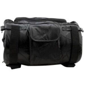 Genuine Leather Barrel Style Motorcycle Bag